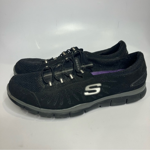 Skechers gratis in motion sneakers black gray women’s size 8.5 casual walking - Picture 4 of 10